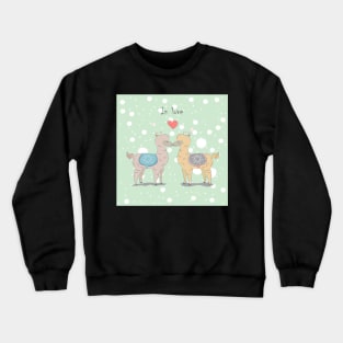 Alpacas in Love Crewneck Sweatshirt